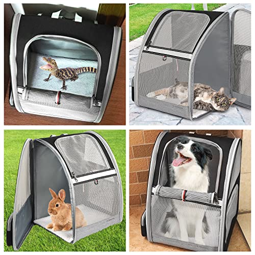 Cat Backpack, Ventilated Ventilated Cat Carrier Backpacks, Airline Approved Pet Backpack Carrier for Medium Small Cats… - Image 7