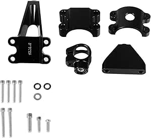 Adjustable Steering Damper Stabilizer Kit For CBR 600/900/929/954 – CNC Aluminum, Anodized