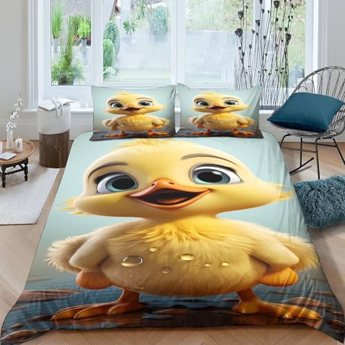 Housse de couette 3D canard pour une chambre d'enfant moderne - 4
