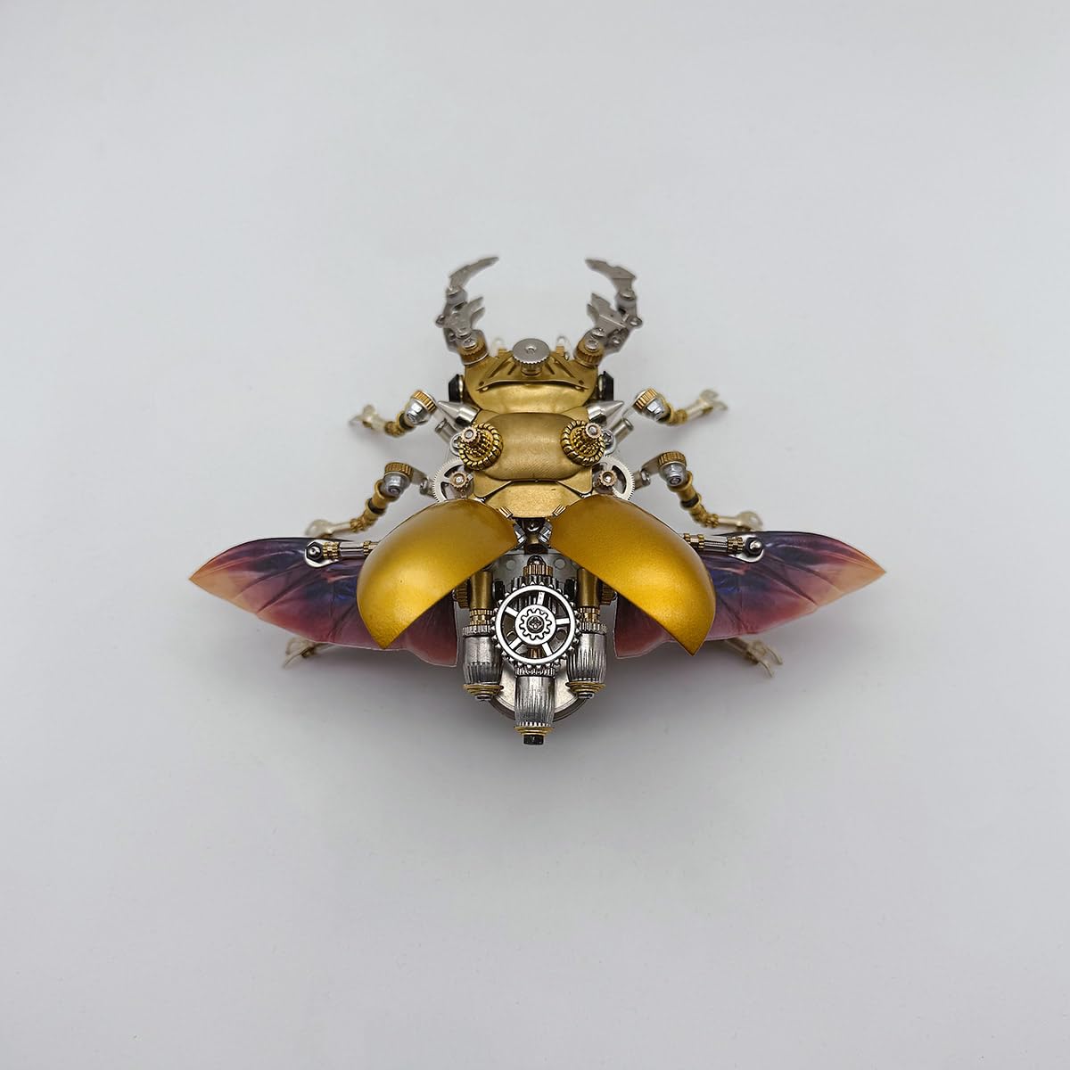 3D Metall Puzzle Insekten, Steampunk Bug Mechanisch Giraffen-Riesenbockkäfer Modellbausatz, DIY Montageblock Puzzle Geschenk Schreibtischdekoration (370 Teile)