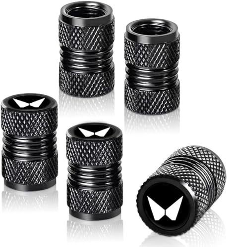 Image of NIVIZEN 4 pcs Aluminium Car Tyre Valve Cap with Logo Suitable for New Mahindra Xuv300 Xuv500 Xuv700 Thar Scorpio Bulero Tire Wheel Rims Stem Air Valve Caps Tyre Cover Car (Mahi-nndra)