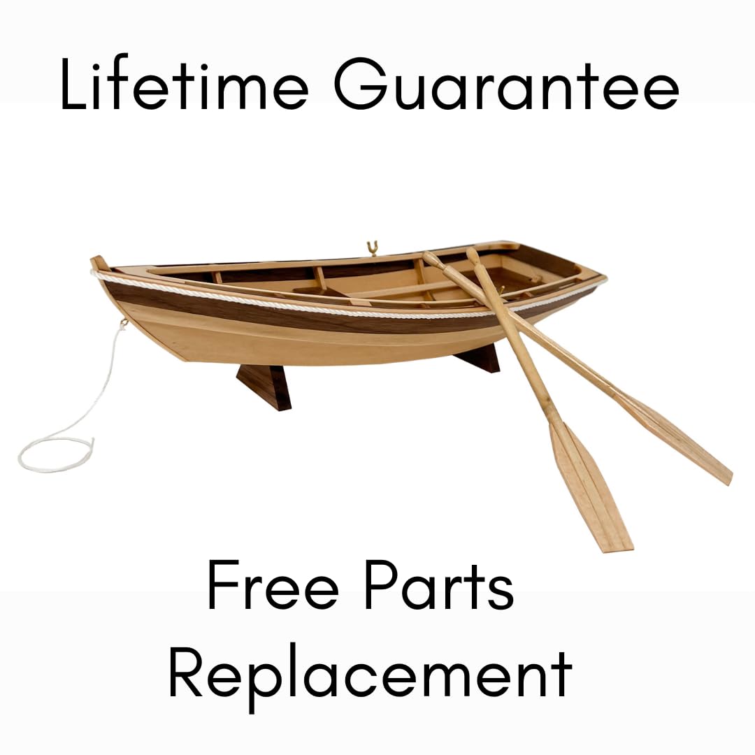 Midwest Schlauchboot Holzschiff Modellbausatz für Erwachsene DIY Holzhandwerk Selbstmontage – komplettes Kit für mit Werkzeug, Farbe und Kleber im Lieferumfang enthalten