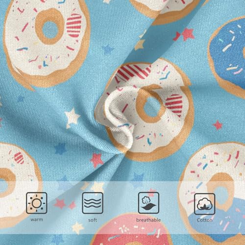 Wusikd Donuts Girls' Underwear Cotton Stars Girls Briefs Soft Toddler Underwear 2T3