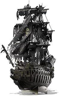 Piececool 3D Metal Jigsaw Puzzles for Adults-The Flying Dutchman 3D Metal Model Kit for Adults