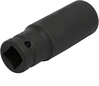Aexit 1/2-inch Square Hand Operated Tools Drive 18mm Chrome Vanadium Steel 6-Point Deep Impact Socket Model:62as73qo472