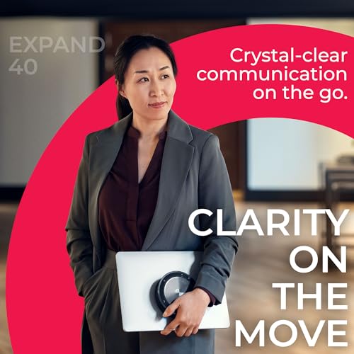 Sennheiser EPOS Expand 40+ UC Wireless Portable Bluetooth Speakerphone with USB-C Connection, BTD 800 USB Bluetooth Dongle - GTW Bundle with GTW Microfiber Cloth and Global Teck Gold Support Plan