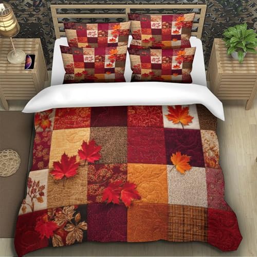 Parure de lit automne 135x200 housse de couette microfibre pour ado - 5