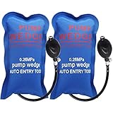 WANYIG 2 Stück Montagekissen Air Pump Wedge Luftkissen Montage Spreizkissen Montagekissen Pneumatikspanner Belastung bis 300 kg (Kleines Rechteck)