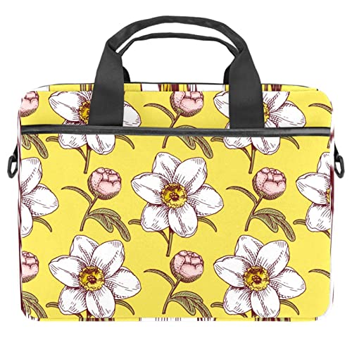 Sacoche ordinateur portable 13.3-14.5 pouces fleurie pour ranger son PC sans encombre