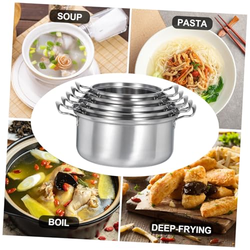 Marmites acier inoxydable avec couvercles pour cuisine moderne - 7
