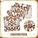 Windkream 6 Pcs Talavera Table Runner 71 x 13'' Cielito Lindo Table Runner Cielito Lindo Baby Shower Party Decoration Mexico Home Decor Traditional Cinco De Mayo Decorations(Brown)