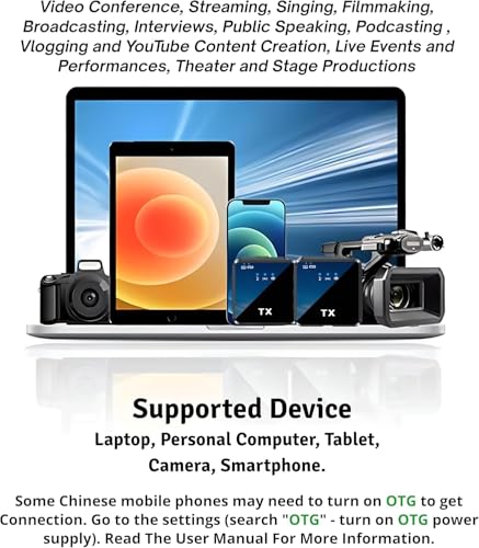 Image of Wireless 3-in-1 Mic Set Microphone for iPhone Android & Camera with Noise Cancellation | Plug & Play Portable Mic for YouTube, Vlogging, Interview, Live Streaming & Podcast Recording (F11-MIC)