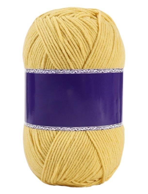 Fil peigné haute régularité en coton et acrylique supérieur 100g