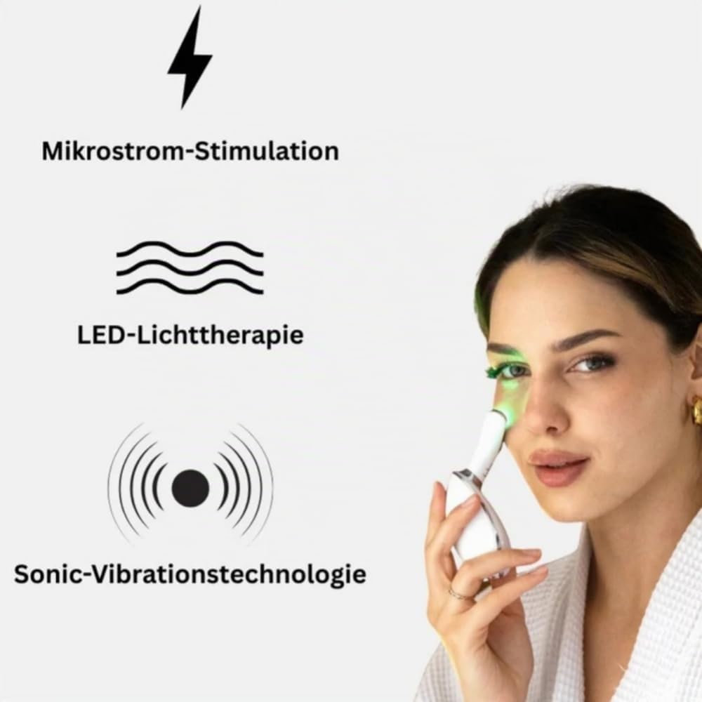 Vespera Clear & Lift Gesichtsmassagegerät - 7 Farben LED,3 Modi, Konstante Erwärmung, V - Shape & Doppelkinn Entfernung, für Damen & Herren