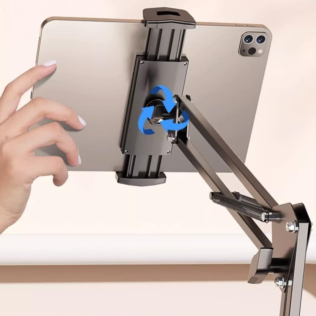 Phone Holder 360 Degree Rotating Foldable Lazy Bracket for Phone Tablet Support Stand for Tabletop Bed Adjustable Holder