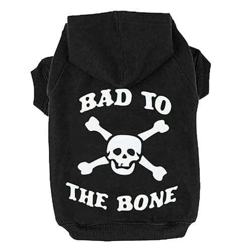 EXPAWLORER Dog Hoodie Sweater - Bad to The Bone Dog