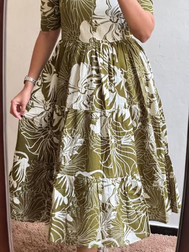 Image of Women's Rayon Printed Anarkali Kurta for Women and Girls, Regular Wear