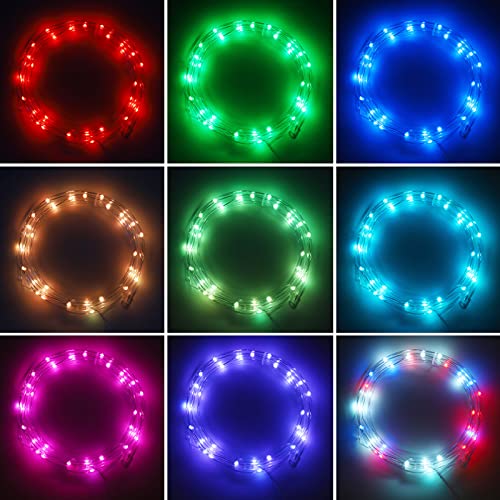 Led Basketball Hoop Light, Waterproof Super Bright Basketball Rim Lights,Remote Control 16 Colors And 7 Lighting Flicker Change, For Night Outdoor Basketball Games #TOP2