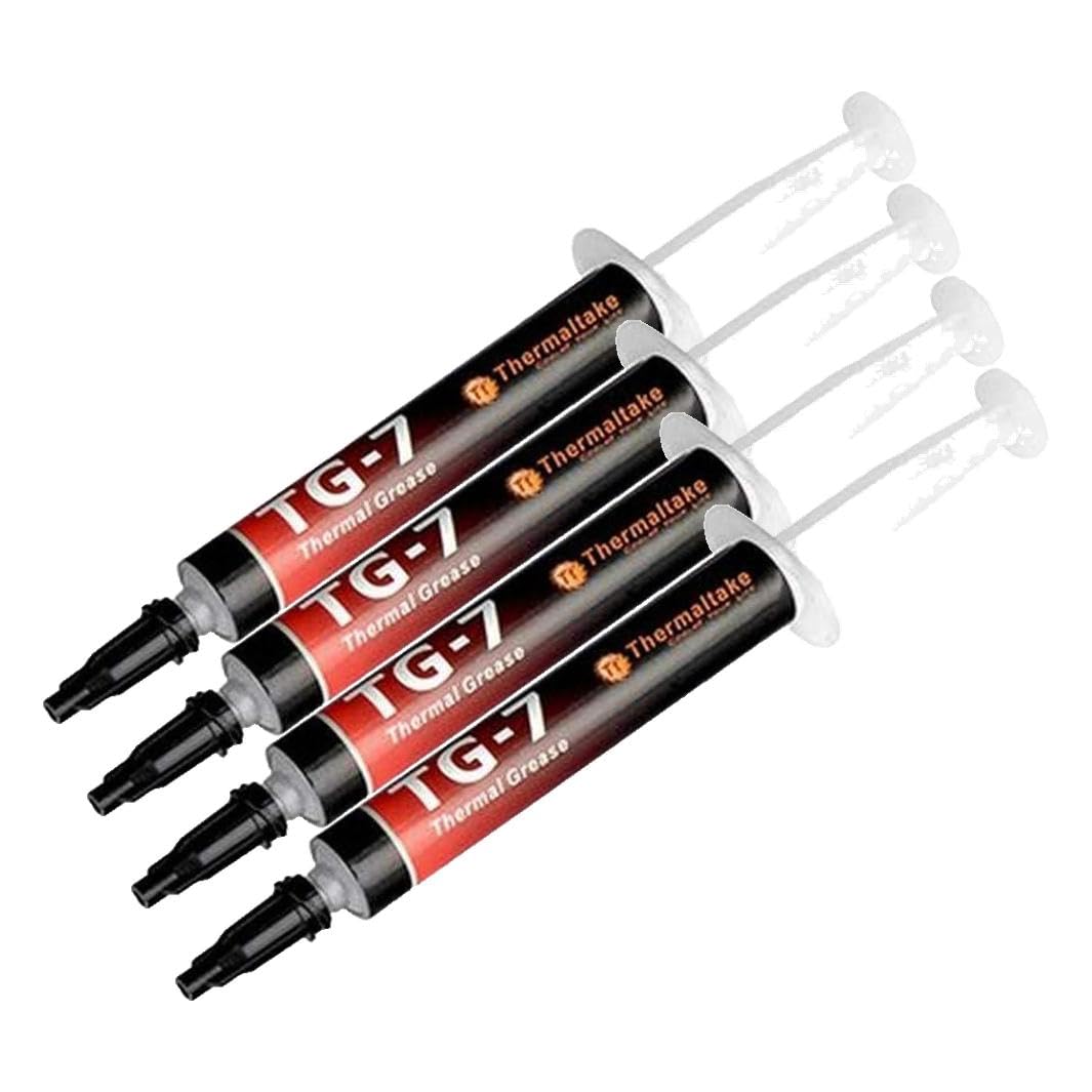 Thermaltake TG-7 Extreme Performance CPU GPU Heatsink Cooling Thermal Grease CL-O004-GROSGM-A, Gray (Pack of 4)