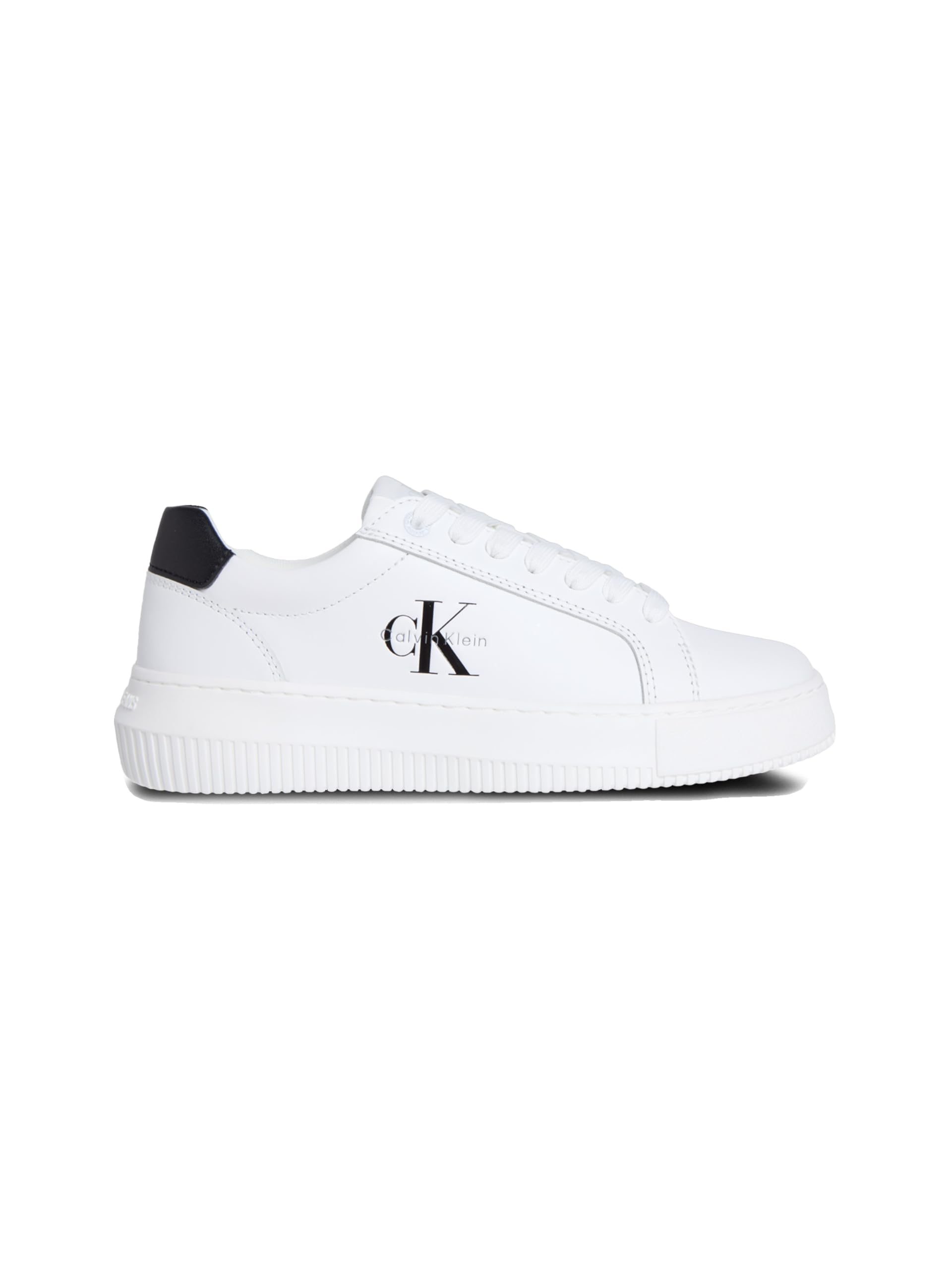 Calvin Klein Women's Chunky Cupsole Mono LTH WN YW0YW0187201W005 Low Top, White, 39