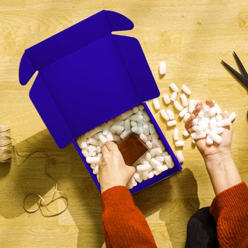 Image of Cardboard Boxes,15 Pack Shipping Boxes 6x6x2 Recyclable Mailing Boxes Colored Corrugated Cardboard Box Small Storage Boxes for Shipping, Mailing, Gifts Packaging (Royal Blue)