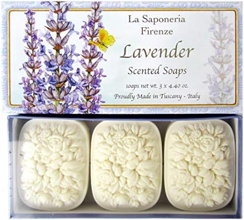 Saponificio Artigianale Fiorentino Lavande (Lavender) Bath Soap, 3 x 4.40 oz by Saponificio Artigianale Fiorentin