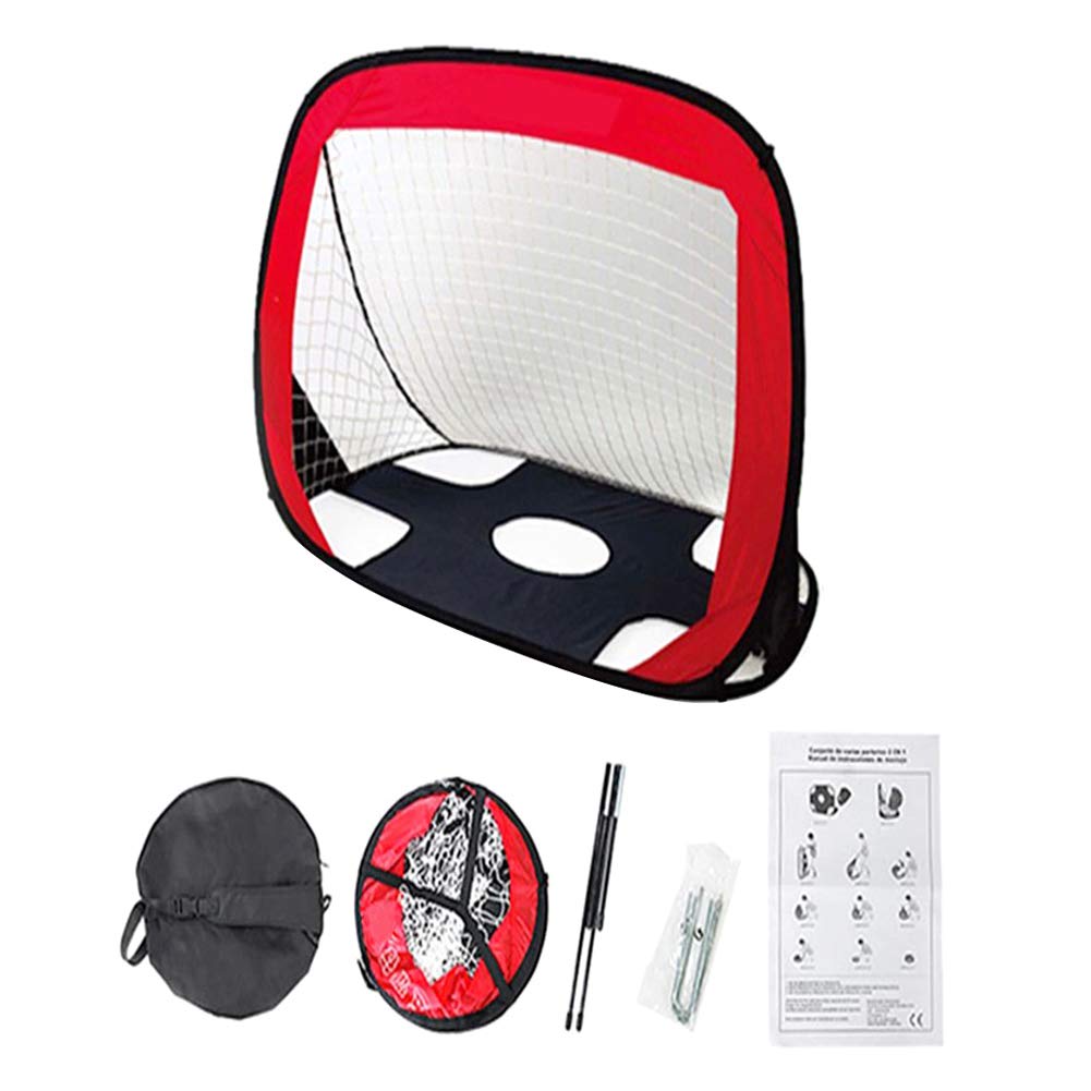 Soccer Goal, Foldable Football Goal Portable Soccer Net Football Gate Kids Soccer Goal with Frame Rod and Storage Bag for Outdoor Soccer Game