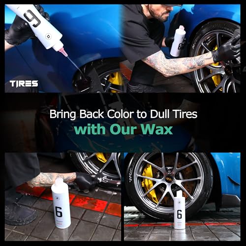 Blask No. 6 Tire Perfect - High Gloss Tire Shine with Anti-Pollution and UV Protection - Hydrophobic - Prevents Browning - Tire and Wheel Wax (16.91oz) - Image 5