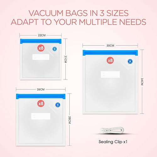 Miniatura 5 de VOYOR Sellador de vacío de mano VS210 - Bolsas de vacío 24 piezas VS211 (24 bolsas)