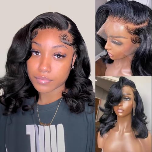 UVVUVV 10 Inch Short Bob Wig Human Hair Wigs For