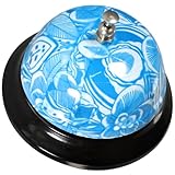 Operitacx Praktische Tischglocke mit Dekorativem Druckdesign Robuste Serviceglocke für Restaurant Bar und Hotel Langlebige Empfangsklingel Vielseitige Anrufglocke im Zufälligen Stil