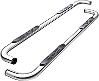 MaxMate 3" Nerf Bars for Chevy Silverado GMC Sierra 1500/2500 HD Double Cab 1999-2019 - Polished Stainless Steel Side Steps