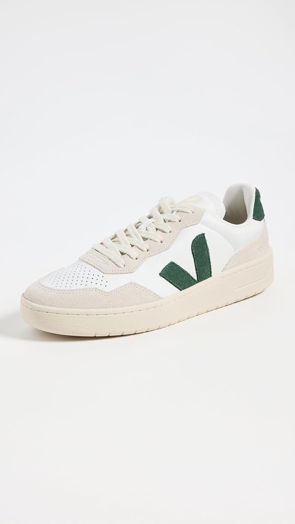 Veja Men's V-90 Sneakers, Extra White/Cyprus, 8 Medium US by Veja - Used condition - Image 2