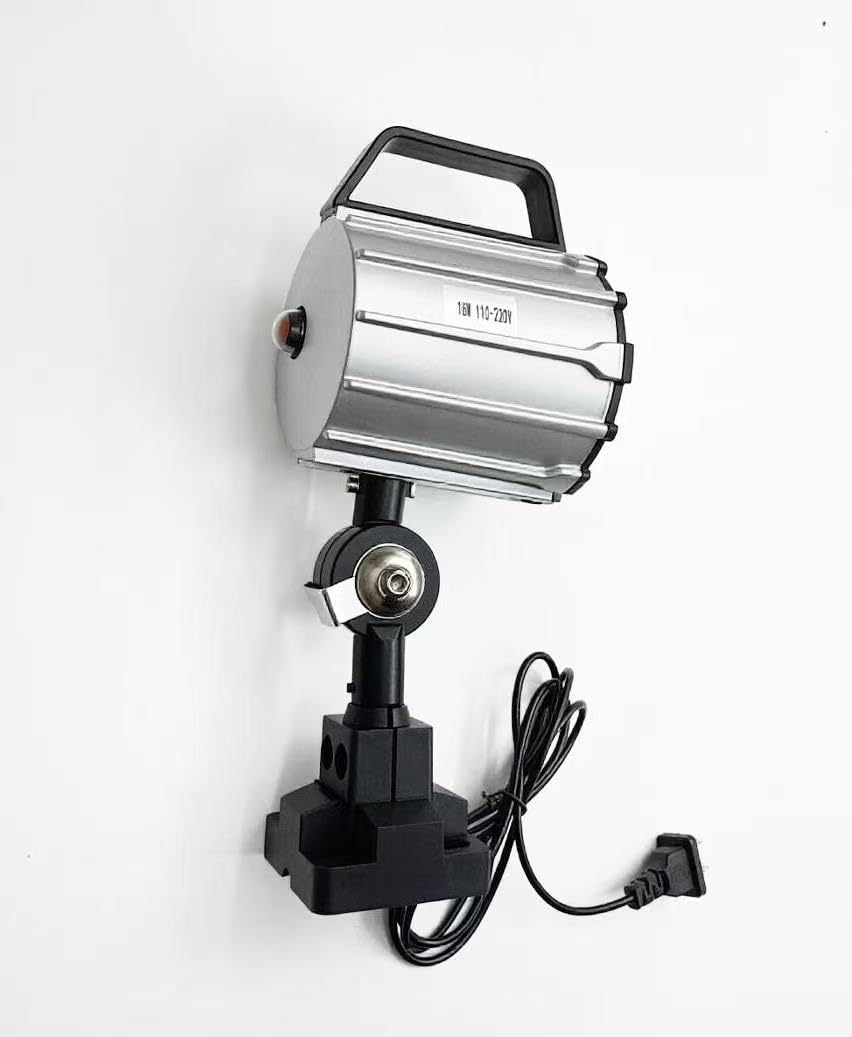 18W led máquina luces 120V lámpara de banco de trabajo de aleación de aluminio impermeable para CNC torno taladro mesa industrial iluminación-brazo corto (18, Vatios)
