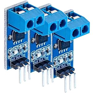 AZDelivery 3 x ACS712 Huidige Sensor 5A Meetbereikmodule Huidige Sensor compatibel met Arduino Inclusief E-Book!