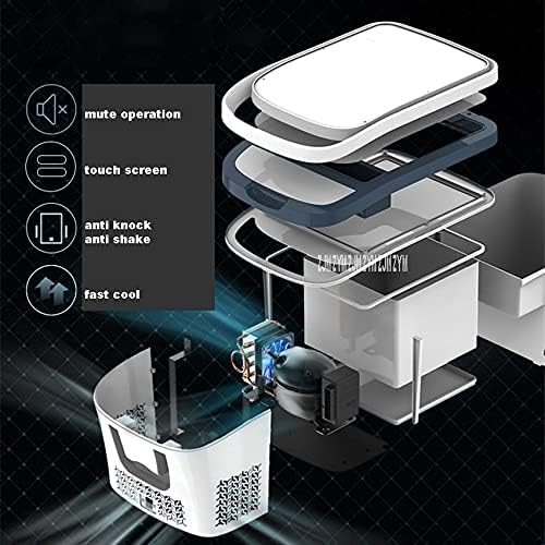 Mini Fridge 28L/38L Dual Purpose Household Vehicle Mini Single Door Refrigerator Compressor Car Fridge Touch Screen Temperature Control (Color : 28L car use) (38L car use)