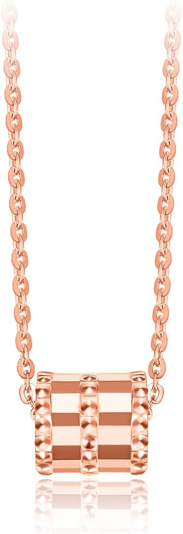 CHOW TAI FOOK 18K/750 Rose/Yellow Gold Necklace- Spinner