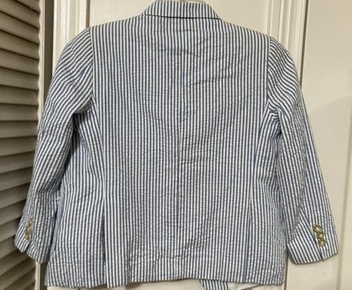 Blazer en lin pour garçon à rayures chic - 2