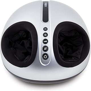 Shiatsu Foot Massager Machine with Heat by truMedic, Deep Kneading Massage Therapy and Air Compression for Tired Muscles and Plantar Fasciitis, IS-4000i