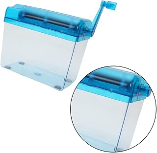 Hemoton 1 Peça Trituradora De Papel Portátil Trituradora De Papel Trituradora De Papel Doméstico Resistente A6 Trituradora Manual Trituradora De Papel Para Uso Doméstico Mini Trituradora