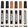 6 Pièces Marqueurs de Réparation pour Meubles en Bois, Ensemble de 6 Couleurs Assorties pour Rayures et Retouches sur Parquet, Meubles, Portes et Cadres, Séchage Rapide et Facile à Utiliser (6 pcs)