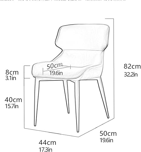 Miniatura 3 de Silla de oficina, silla de piel sintética con respaldo alto acolchado, asiento suave, sillas de comedor con sillas negras, patas para comedor y sala