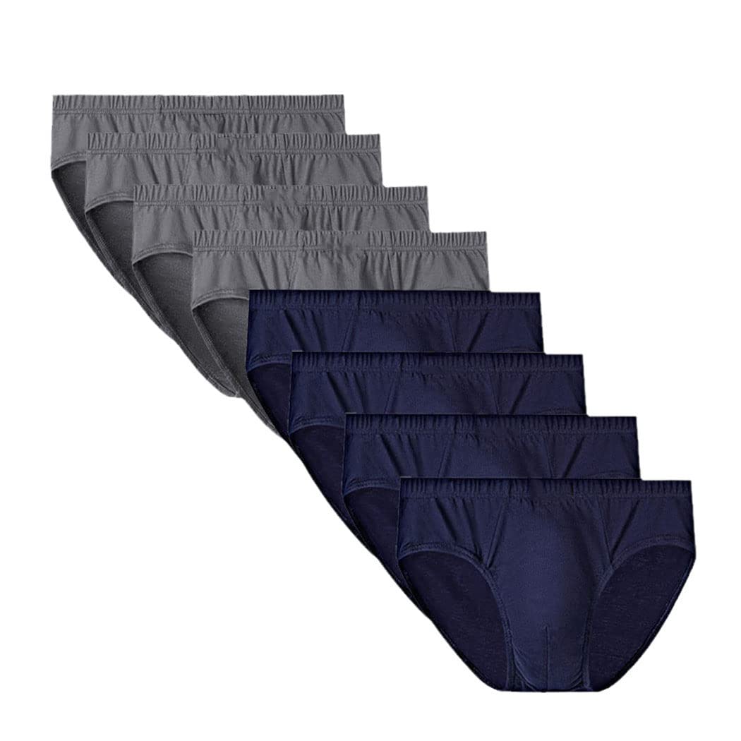 keusyoi Bragas de algodón para hombre, ropa interior de algodón para hombre, pantalones cortos de bikini para hombre, cómodos y sexy, 8 unidades/lote