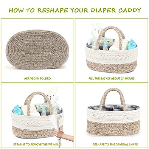 Maliton BDB001-BR Diaper Caddy Organizer thumb #4