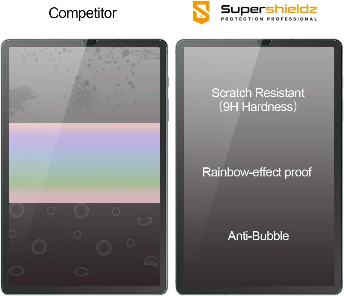 Supershieldz [2-Pack] for Samsung Galaxy Tab S5e (10.5 Inch) Screen Protector, [Tempered Glass] Anti-Scratch, Bubble Free, Lifetime Replacement
