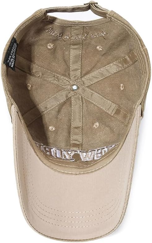 Unisex Vintage Baseball Cap Adjustable Washed Cotton Embroidery New York Low Profile Dad Hat - Image 6