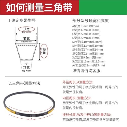 Ceinture triangulaire type C 3700 courroie de transmission synchrone - 3
