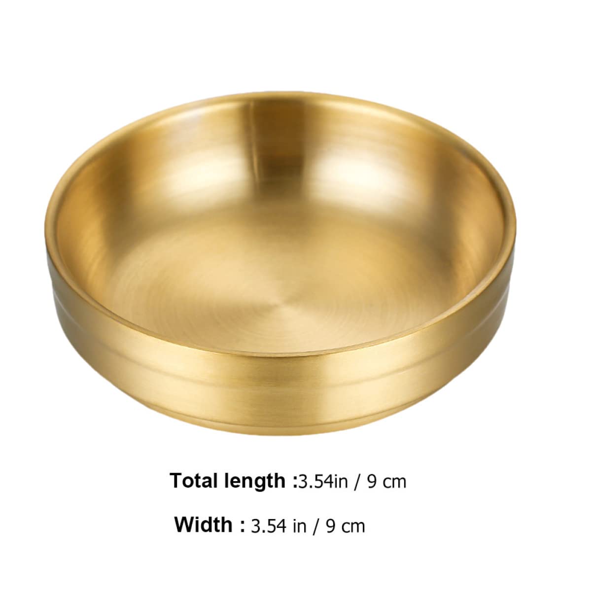 Unomor 3sets Sauce Dish Soy Sauce Dipping Bowls Portion Cups Small Serving Bowls Food Bowl Dip Dishes Serving Dish Dishes for Cooking Dipping Dishes Dipping Cups Stainless Steel 2pcs*3