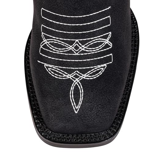 Image of SheSole Extra Wide Calf Boots for Women - Classic Stitch Cowboy Boots with Hidden Stretch Panel & Removable Cushion - Comfortable Wider Shaft Western Boots for Fuller Figures