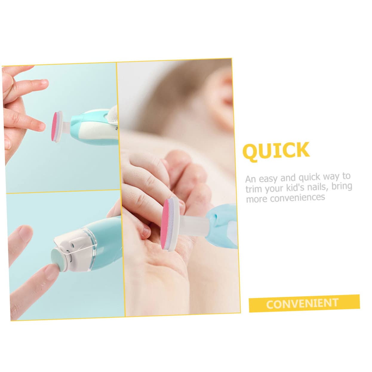 Kisangel 4sets 18pcs Nail Grinding Heads Replacement Pads Safe Electric Nail Trimmer Discs Portable and Lightweight Design for Easy Use 18pcs*4